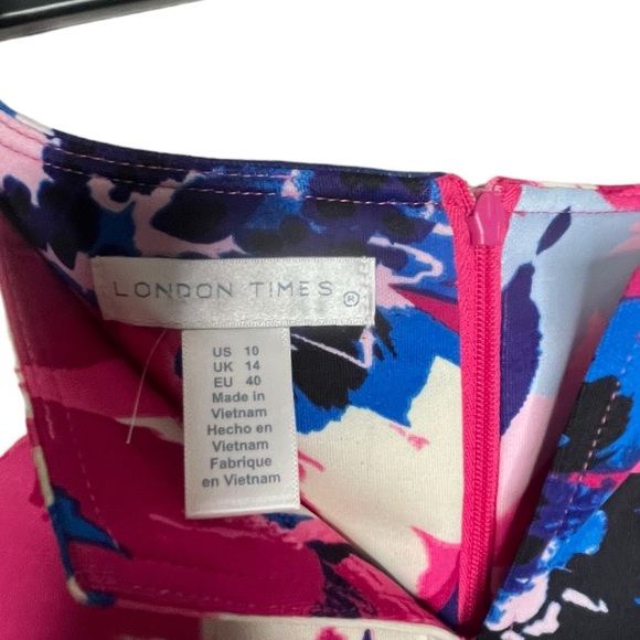London Times Summer sleeveless dress size 10 - Picture 3 of 10